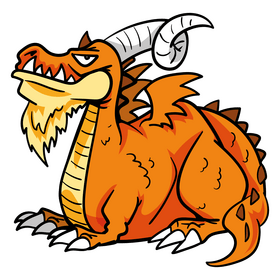 Dragon cartoon clipart