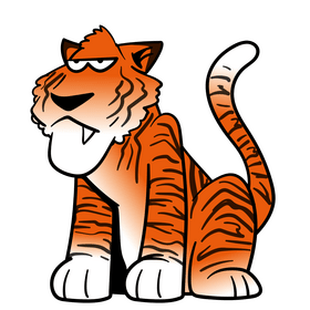 Tiger cartoon clipart