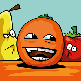 Orange cartoon vector