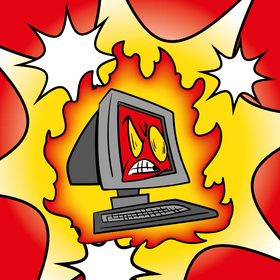 Flame cartoon vector