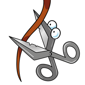 Scissors cartoon clipart