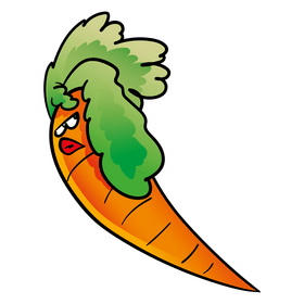 Carrot cartoon clipart