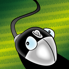 Computer mouse cartoon vector