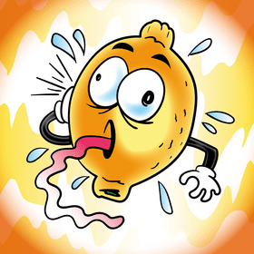 Lemon cartoon vector