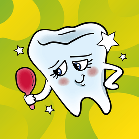 Teeth cartoon vector