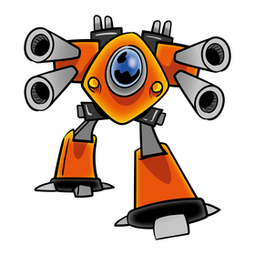 Robot cartoon clipart