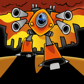 Robot cartoon vector