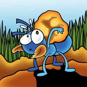 Ant cartoon vector