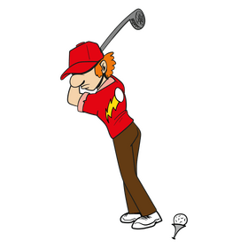 Golf cartoon clipart