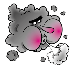 Wind, cloud cartoon clipart