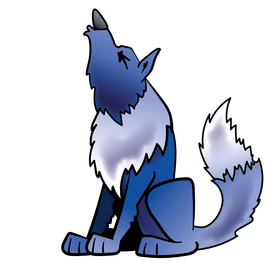 Wolf cartoon clipart