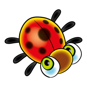 Ladybug cartoon clipart