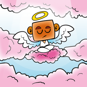 Angel cartoon vector