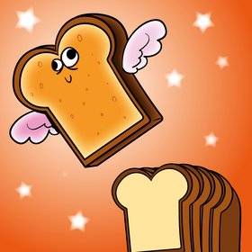 Bread cartoon vector