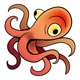 Octopus cartoon clipart