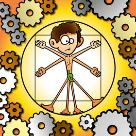 Circle cartoon vector