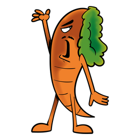 Carrot cartoon clipart