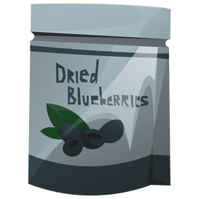 Blueberry dried clipart