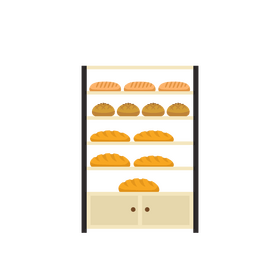 Bakery stand clipart
