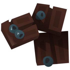 Blueberry chocolate clipart