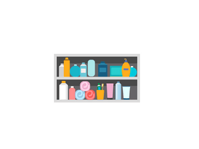 Toilet drawer stuff clipart
