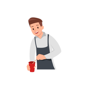 Man cooking clipart