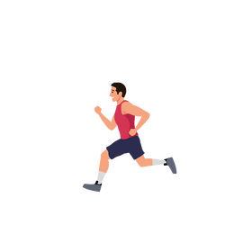 Running man clipart