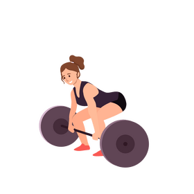 Woman gym clipart