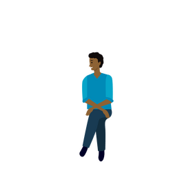 Sitting man clipart