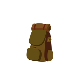 Travel backpack clipart