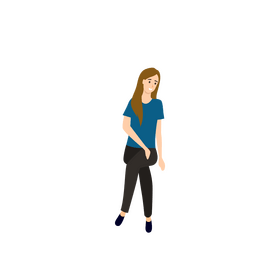 Sitting woman clipart