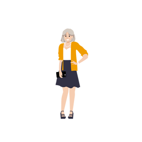 Beautiful woman fashion clipart
