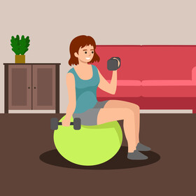 Woman on diet vector