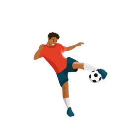 Soccer player clipart
