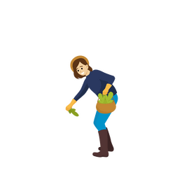 Woman farmer clipart