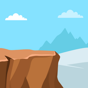 Mountain peak vector