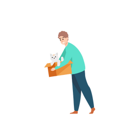 Man kitten clipart