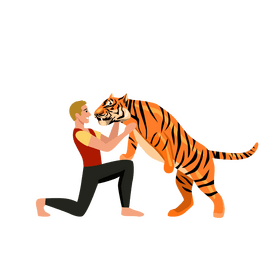 Circus tiger clipart