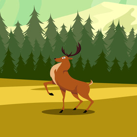 Deer vector