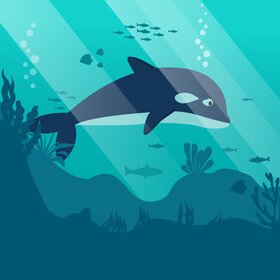 Whale vector