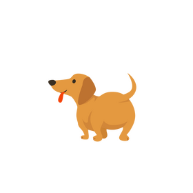Sausage dog clipart