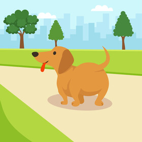 Sausage dog vector