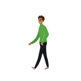 Man walking clipart