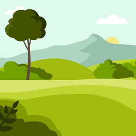 Mountain hill vector