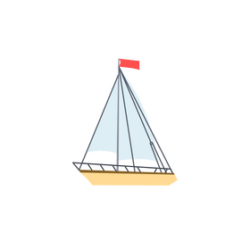 Sail boat clipart