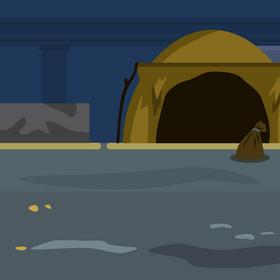 Homeless tent vector