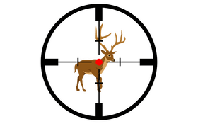 Hunting deer clipart