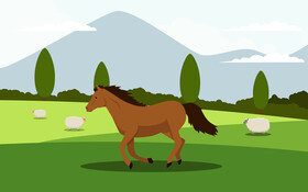 Horse vector