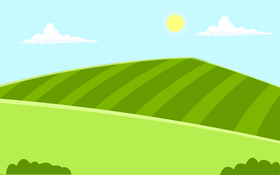 Green landscape vector