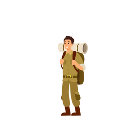 Explorer man clipart